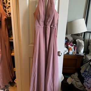 Azazie Strapless Mauve Dress